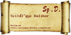 Szilágyi Dalibor névjegykártya